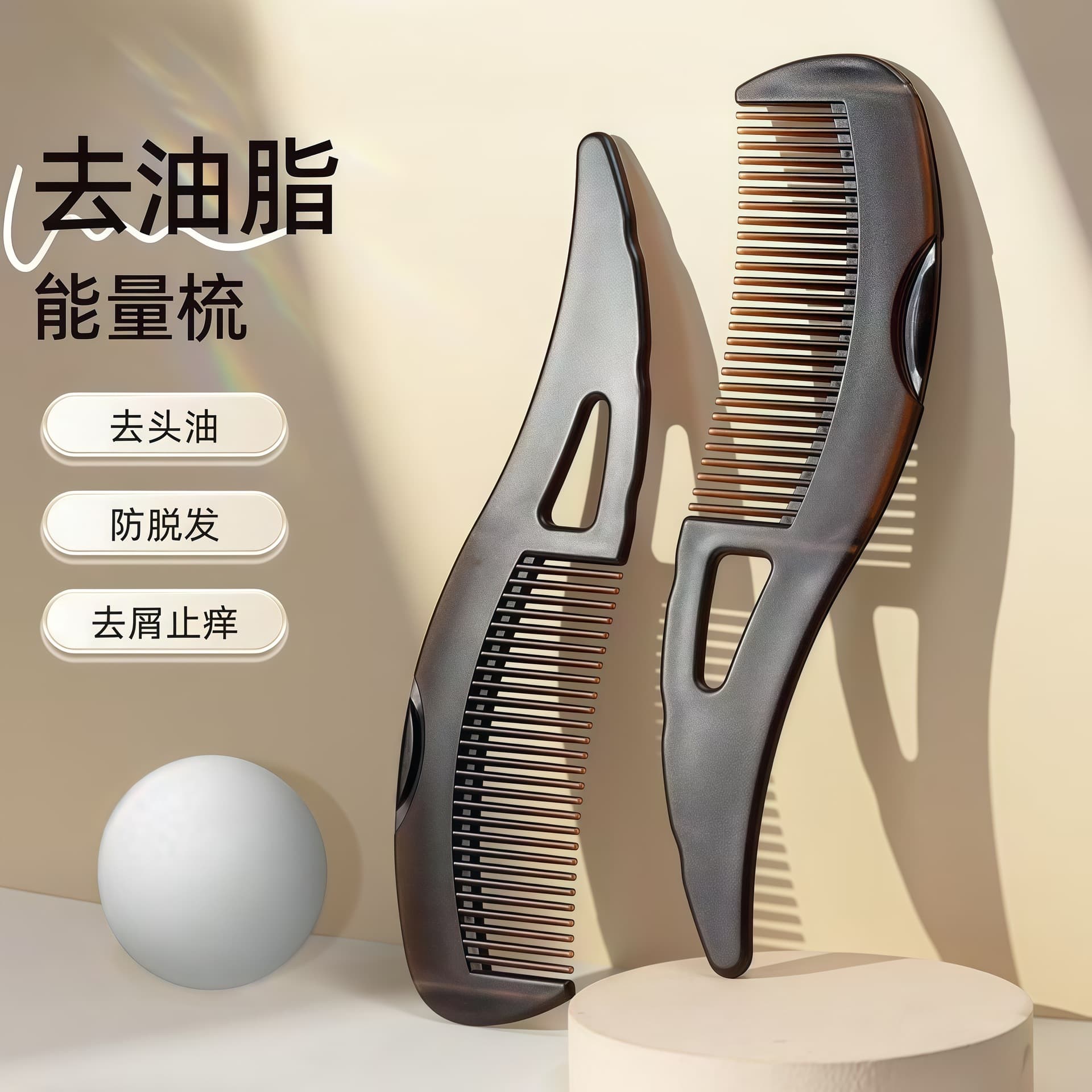 Massager, brush, disposable clay, simple and elegant design, dandruff removal 2