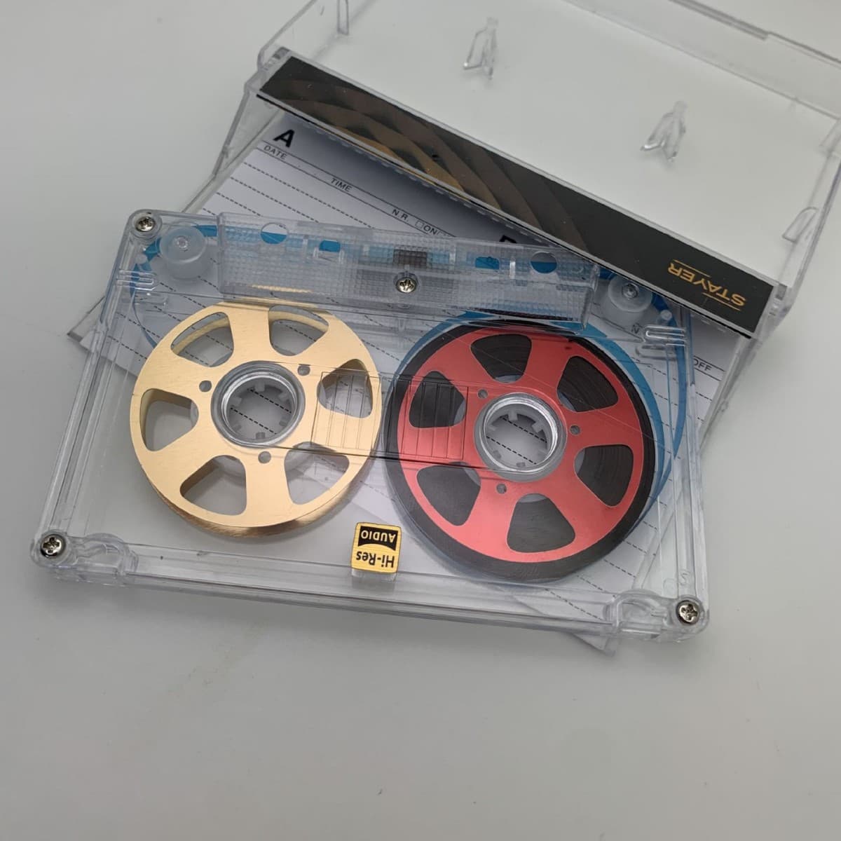 Brand new small opening recording tape 50 minutes double-sided metal sheet blank Class HIFI core card holder 2