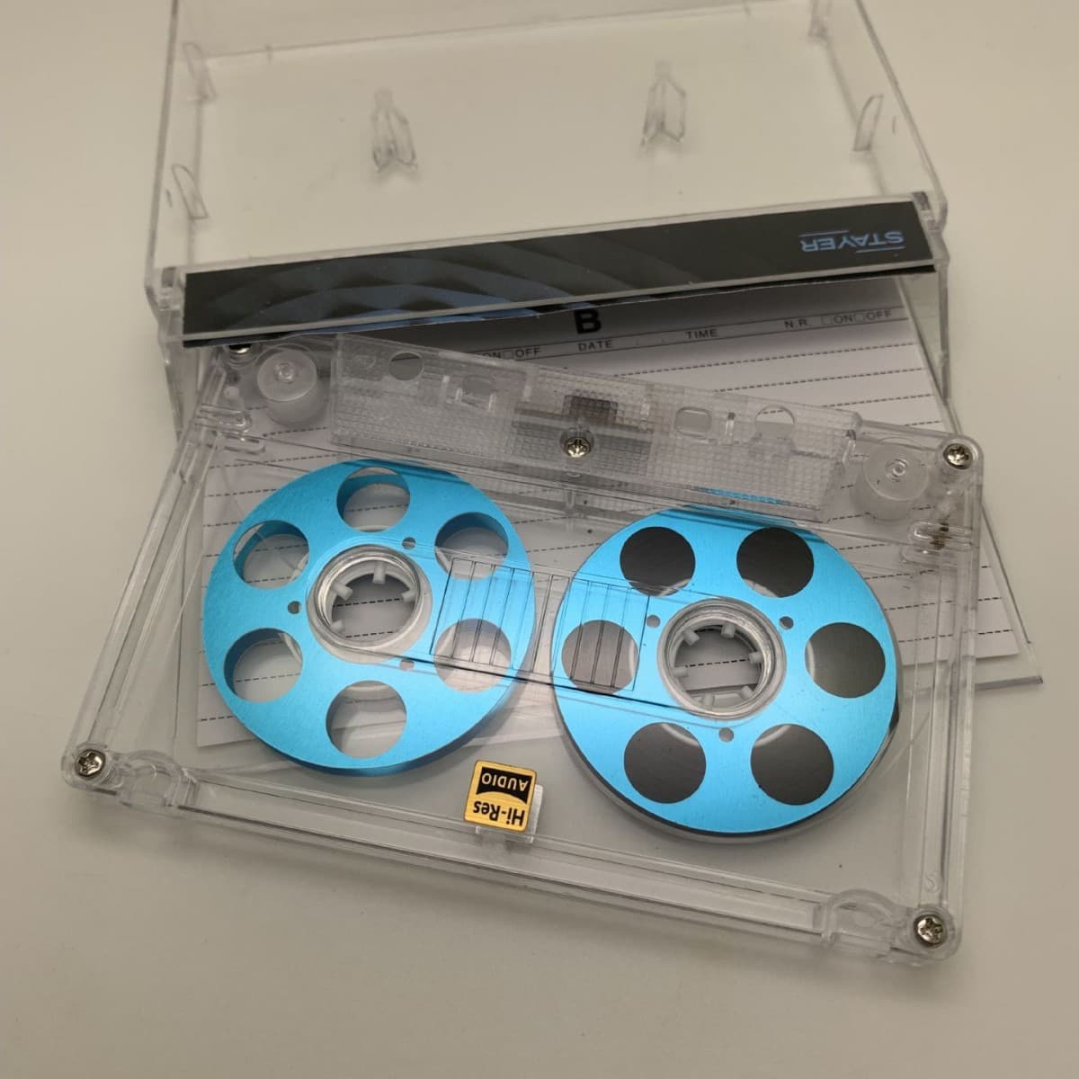 Brand new small opening recording tape 50 minutes double-sided metal sheet blank Class HIFI core card holder 3