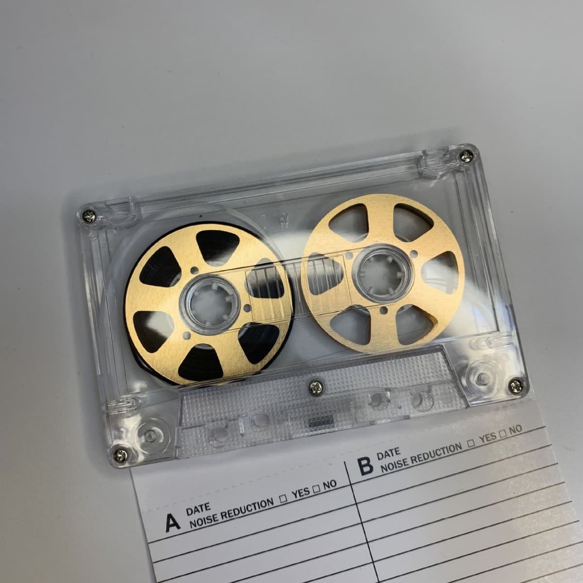 Brand new small opening recording tape 50 minutes double-sided metal sheet blank Class HIFI core card holder 4