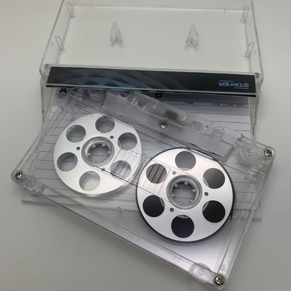 Brand new small opening recording tape 50 minutes double-sided metal sheet blank Class HIFI core card holder