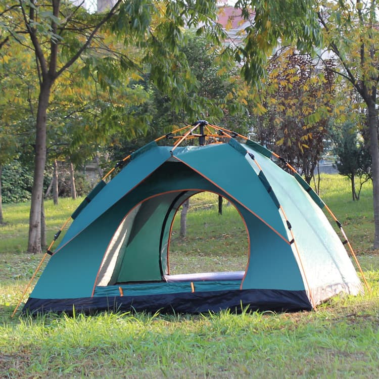 Beach tent, double-layer automatic equipment for camping for double, fully automatic 2