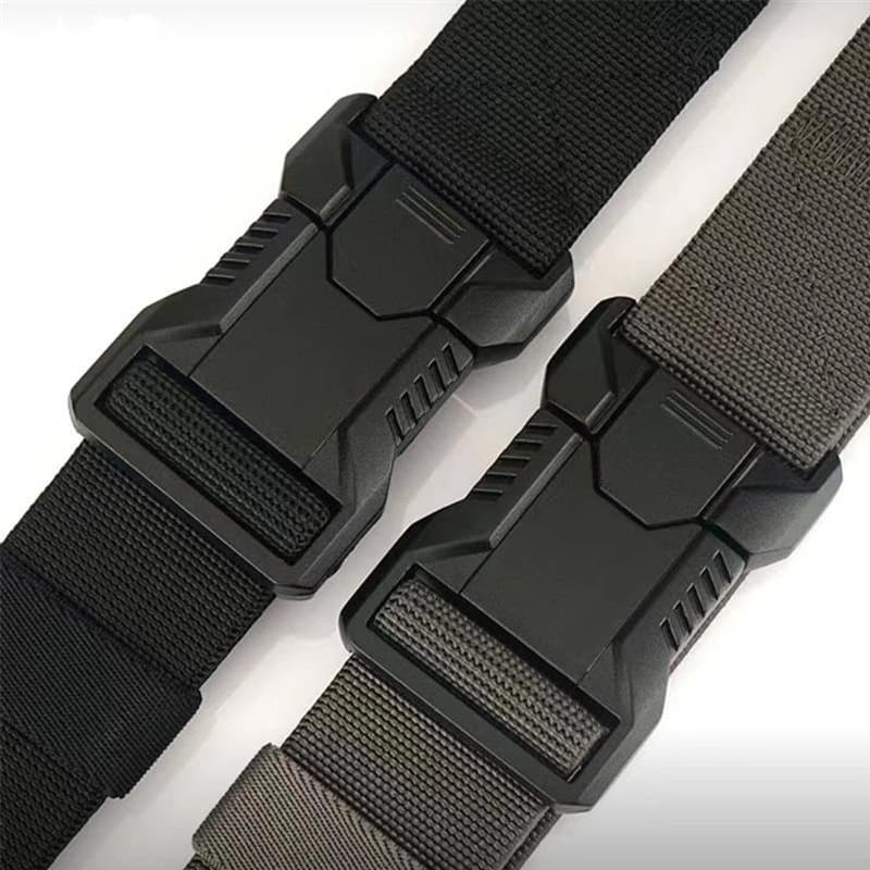 Tactics belt for students, woven comfortable breathable universal travel sports buckle with clasp 2
