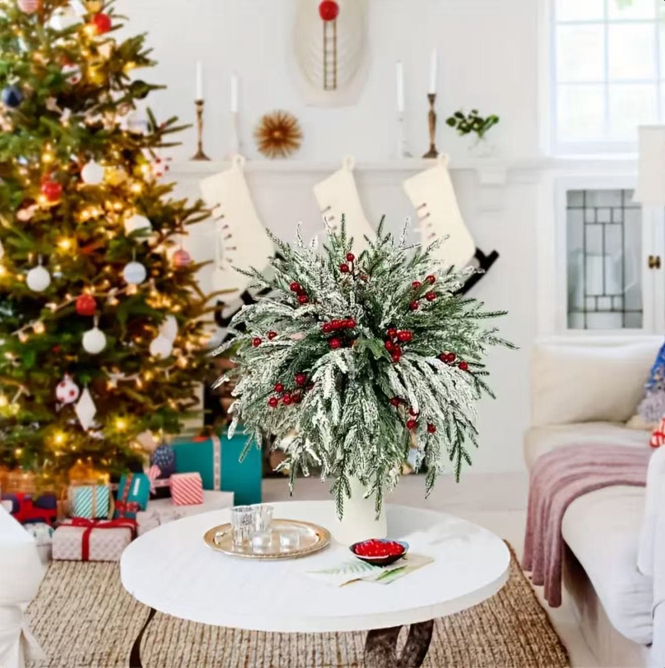 (Cross-border trading), Christmas realistic decorative flowers, Amazon 3