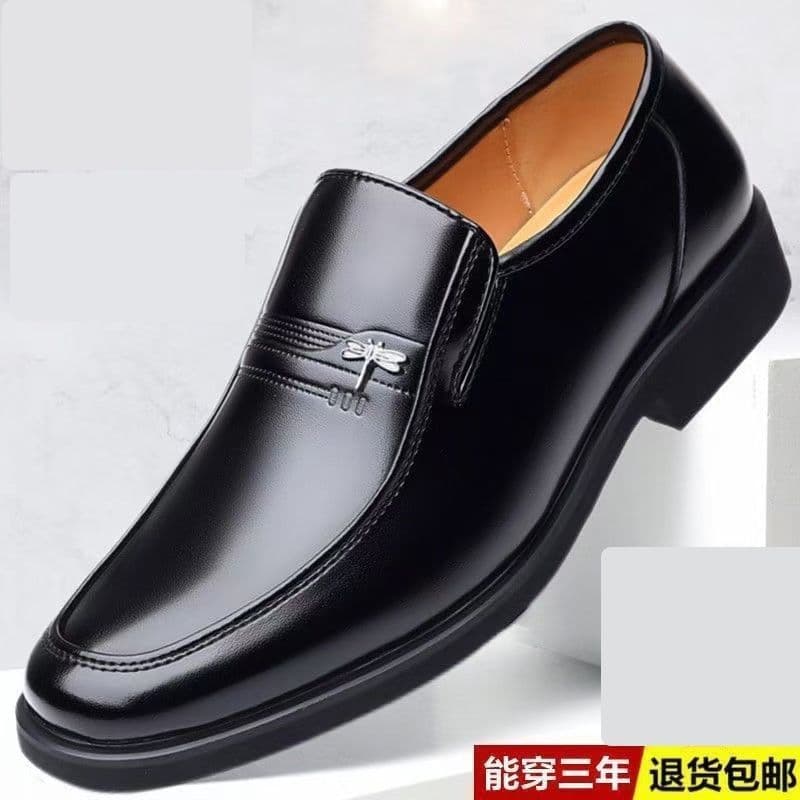 [First-class leather shoes for military personnel] 100% all-cow leather, sale clearance deal, casual business men's soft-soled leather