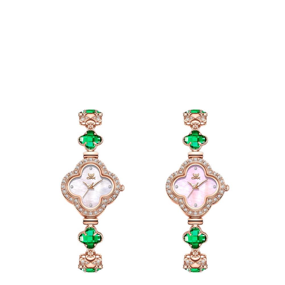 Fashionable waterproof high quality quartz watches, swiss watch, women's watch, light luxury style, four-leaf clover 5