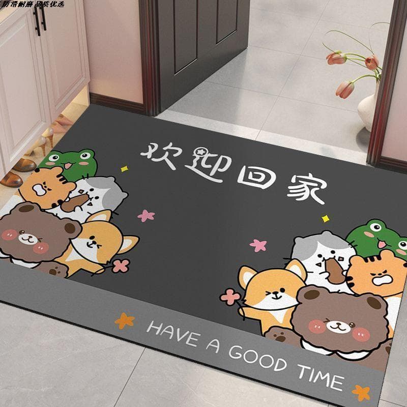 Cartoon non-slip wear-resistant carpet, doormat, water absorbent
