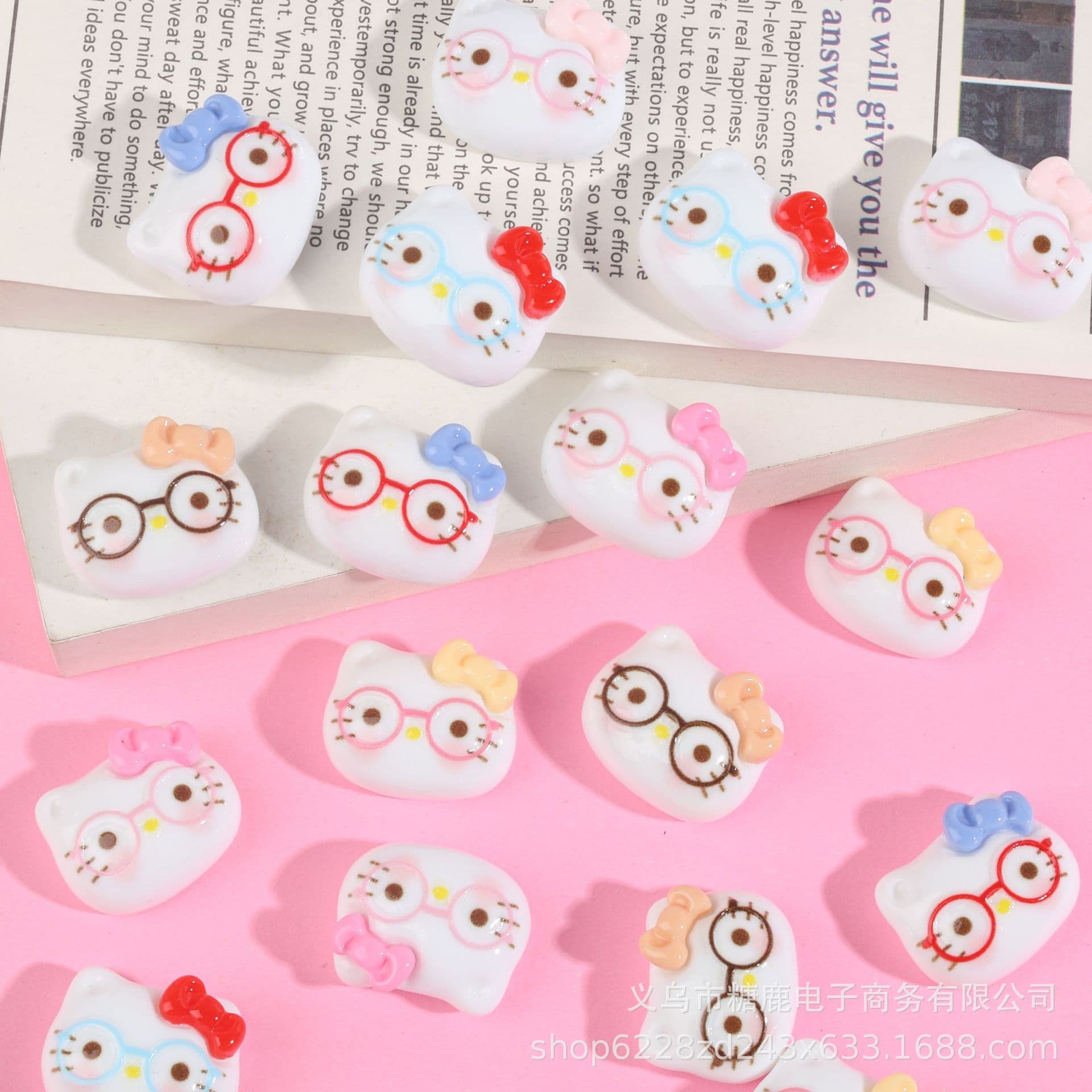 (Wholesale), cartoon bow tie, creative glasses handmade, cream accessory, accessories, DIY 3