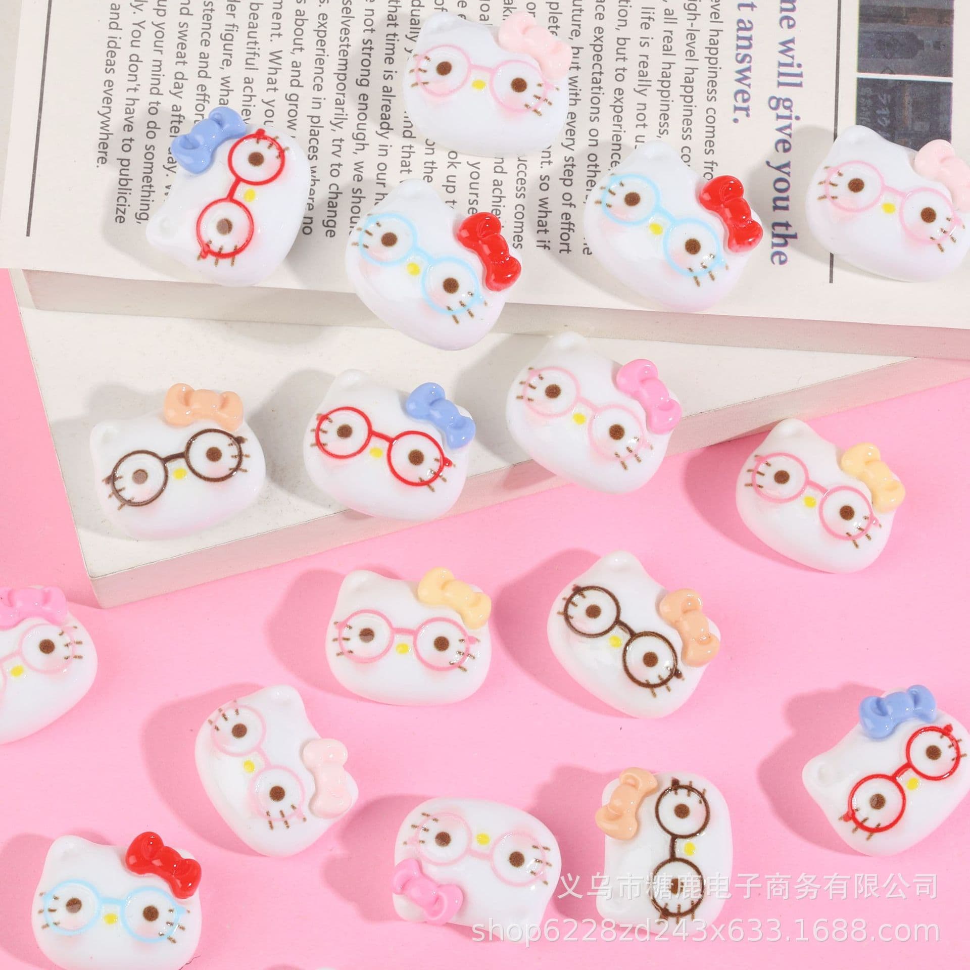 (Wholesale), cartoon bow tie, creative glasses handmade, cream accessory, accessories, DIY 4