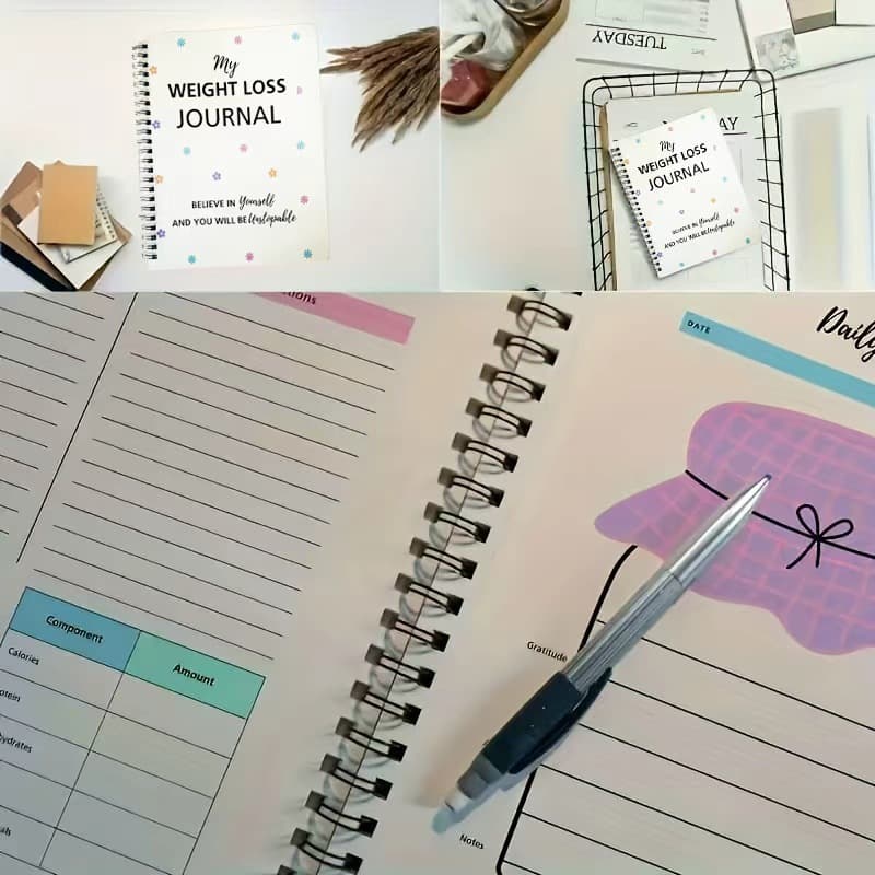 Spot labelable Weight Loss Journal Weight Loss Journal Planner Notebook 2