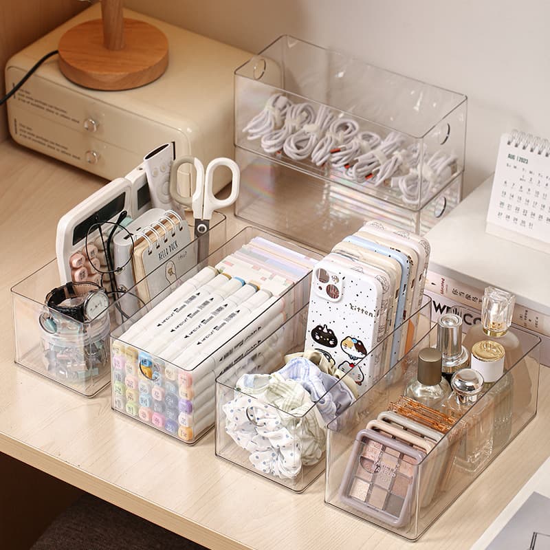 Acrylic storage box, table stationery for boxes, grammar book