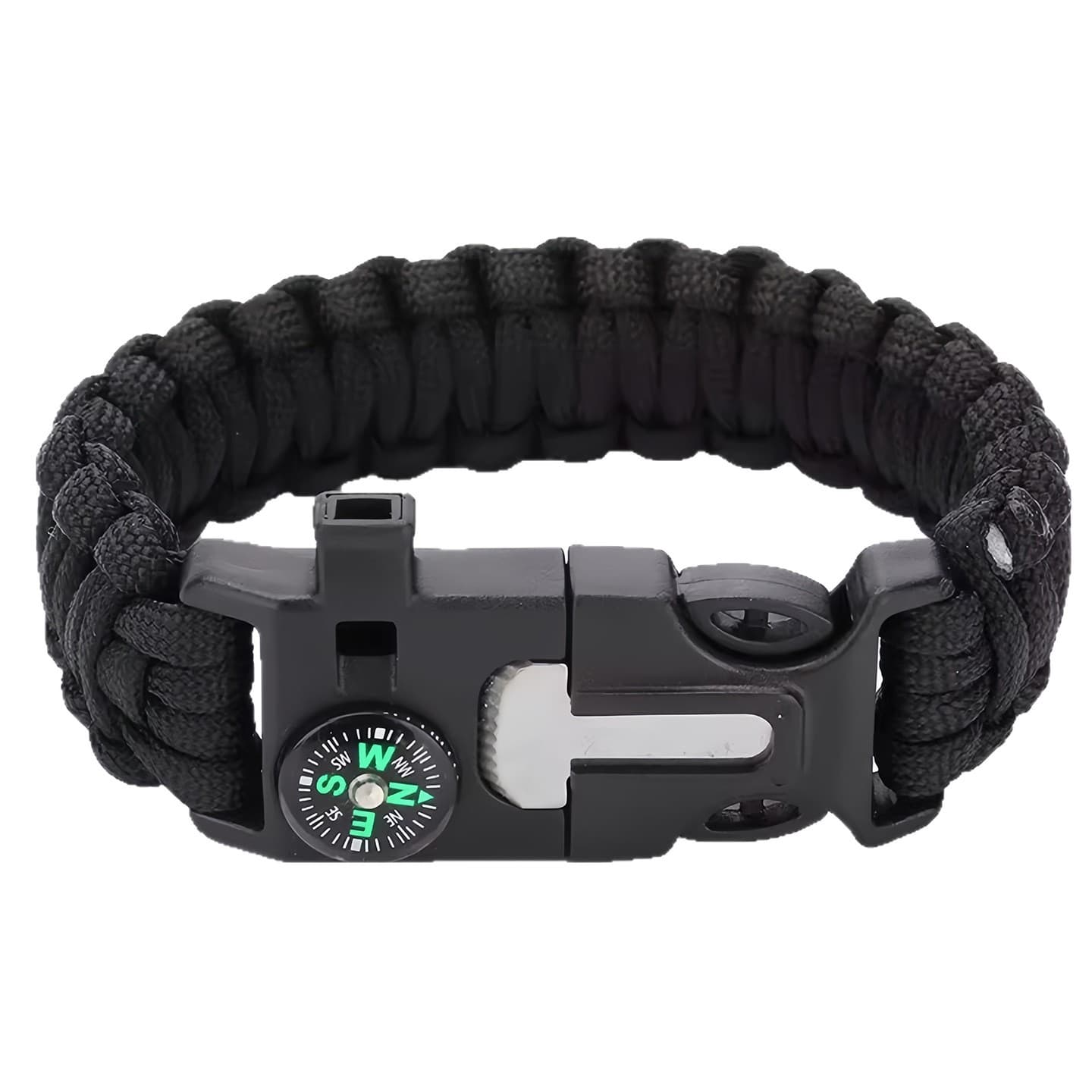 Bracelet, travel lighter natural stone, whistle 5