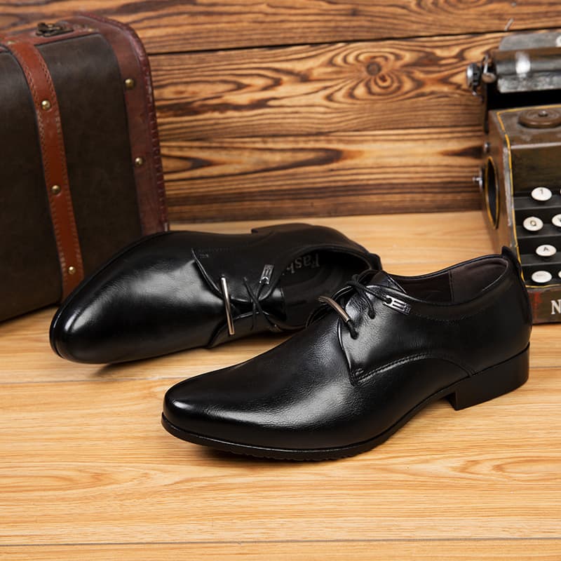 Men's classic suit jacket, shoes English style with shoelaces, trend casual footwear, Collection Year 2024, dropshipping available 2