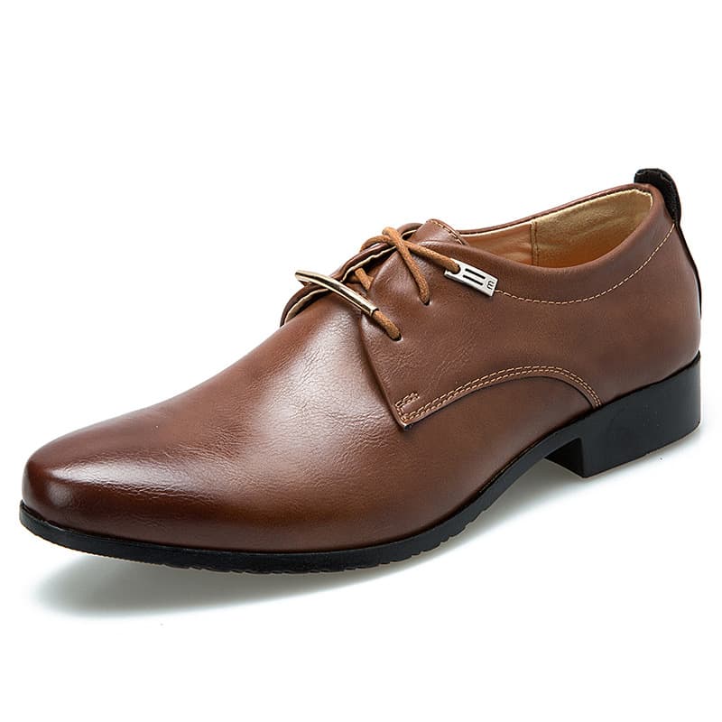 Men's classic suit jacket, shoes English style with shoelaces, trend casual footwear, Collection Year 2024, dropshipping available 5