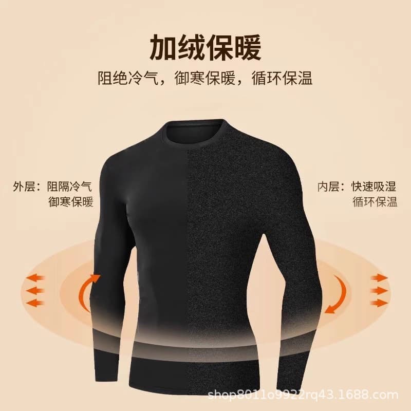 Warm set, warm sports suit, quick dry ski suit, base keep warm underwear for gym, for running, tight 5