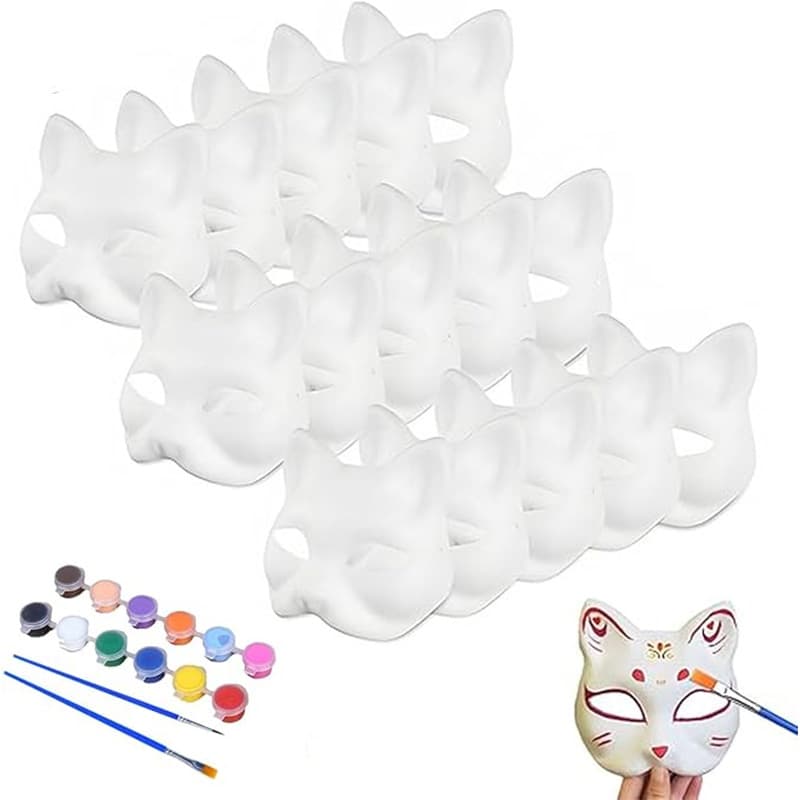 (Cross-border trading), men's women's mask, white set, Amazon, DIY 2