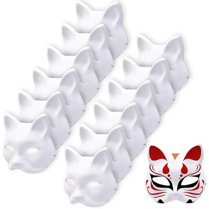 (Cross-border trading), men's women's mask, white set, Amazon, DIY 3