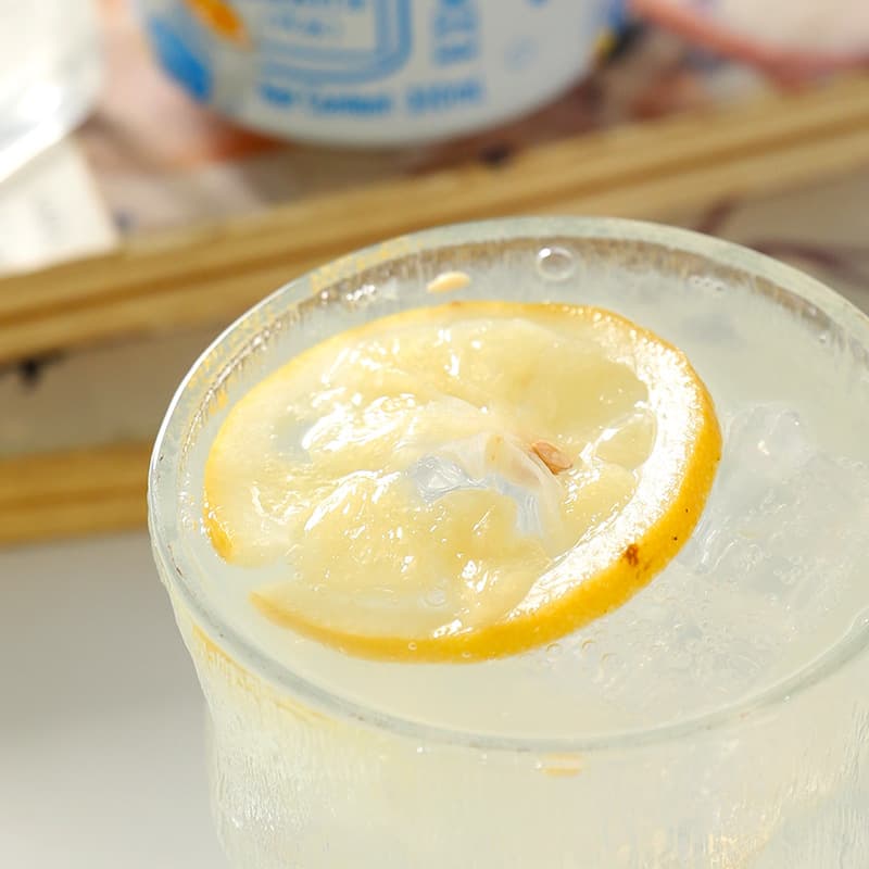 EDOPack Fresh Lemon Lactic Acid Bacteria Flavored Carbonated Beverage Internet Celebrity Party Casual Refreshing Thirst Quenching Canned Sparkling Water 4