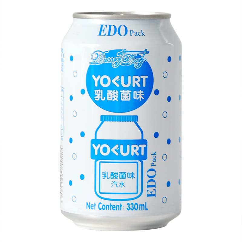 EDOPack Fresh Lemon Lactic Acid Bacteria Flavored Carbonated Beverage Internet Celebrity Party Casual Refreshing Thirst Quenching Canned Sparkling Water 5