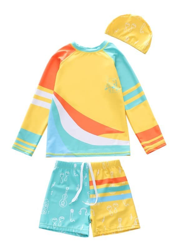 Children's split swimwear for boys, trousers, set, for teenagers 2