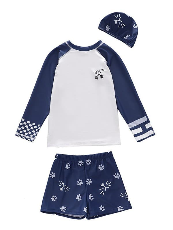 Children's split swimwear for boys, trousers, set, for teenagers 3