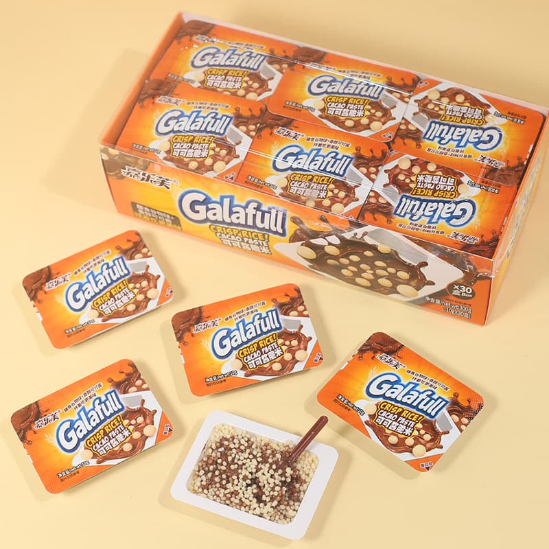 Cocoa Sauce Crispy Rice Chocolate Independent Snack Packs 2