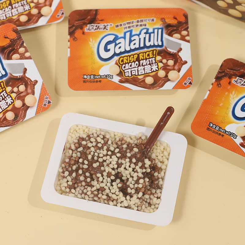 Cocoa Sauce Crispy Rice Chocolate Independent Snack Packs 3