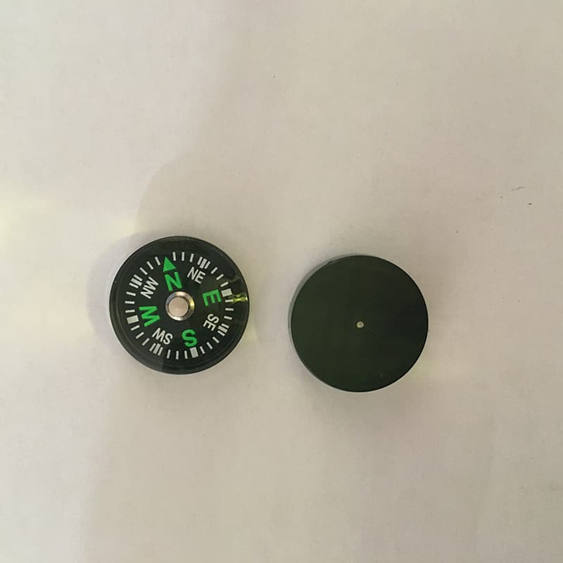 20mm Oil Filled Compass Outdoor Camping Sports Compass Mini Button Size 3