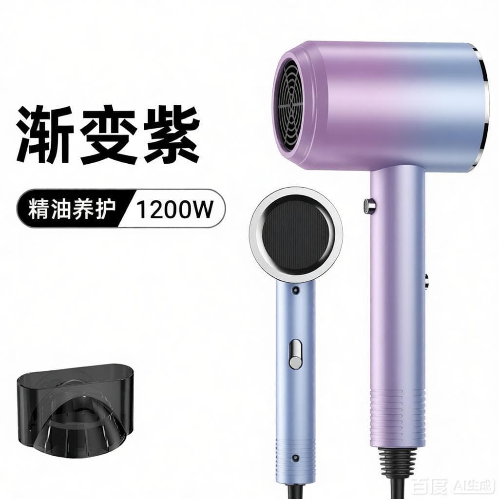 Hair dryer barber shop strong wind student dormitory hair dryer does not hurt the power generation hair dryer household negative ion hair dryer 4