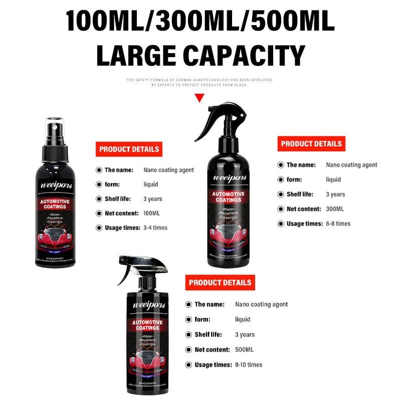 Car coating agent car paint surface coating, hand sprinkler water drust, coating wax nano -coating, spray car wax 5