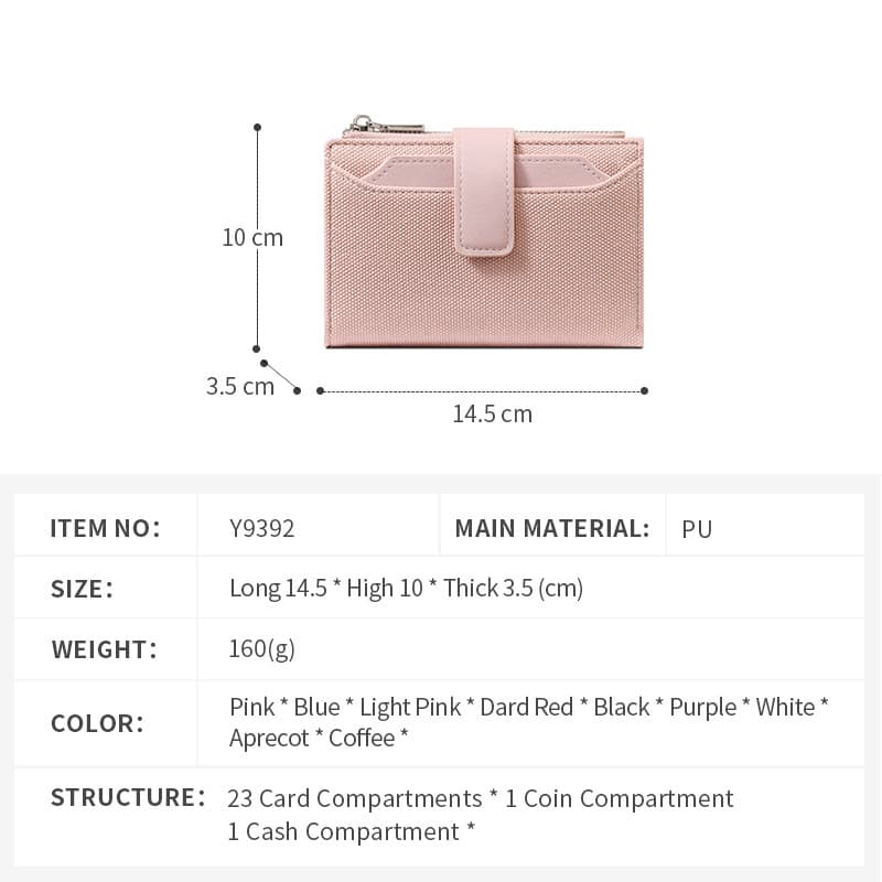 Wallet, polyurethane capacious fashionable bag, high-quality style 4