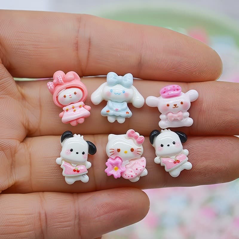Sanrio, cartoon small cream accessories for manicure