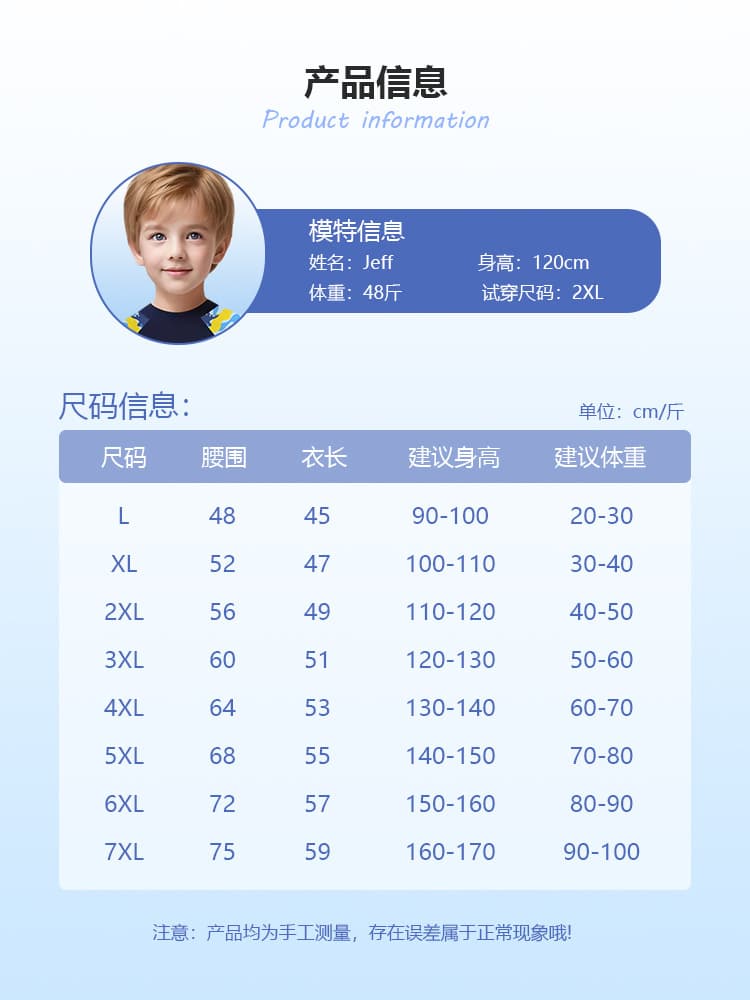 (Wholesale), children's split quick dry comfortable swimwear for boys, sun protection 5