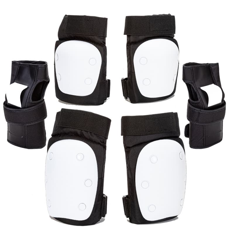 Children's skateboard protective gear, ski protective gear, six-piece set, thickened adult roller skating protective gear, palm protectors, elbow protectors, knee protectors