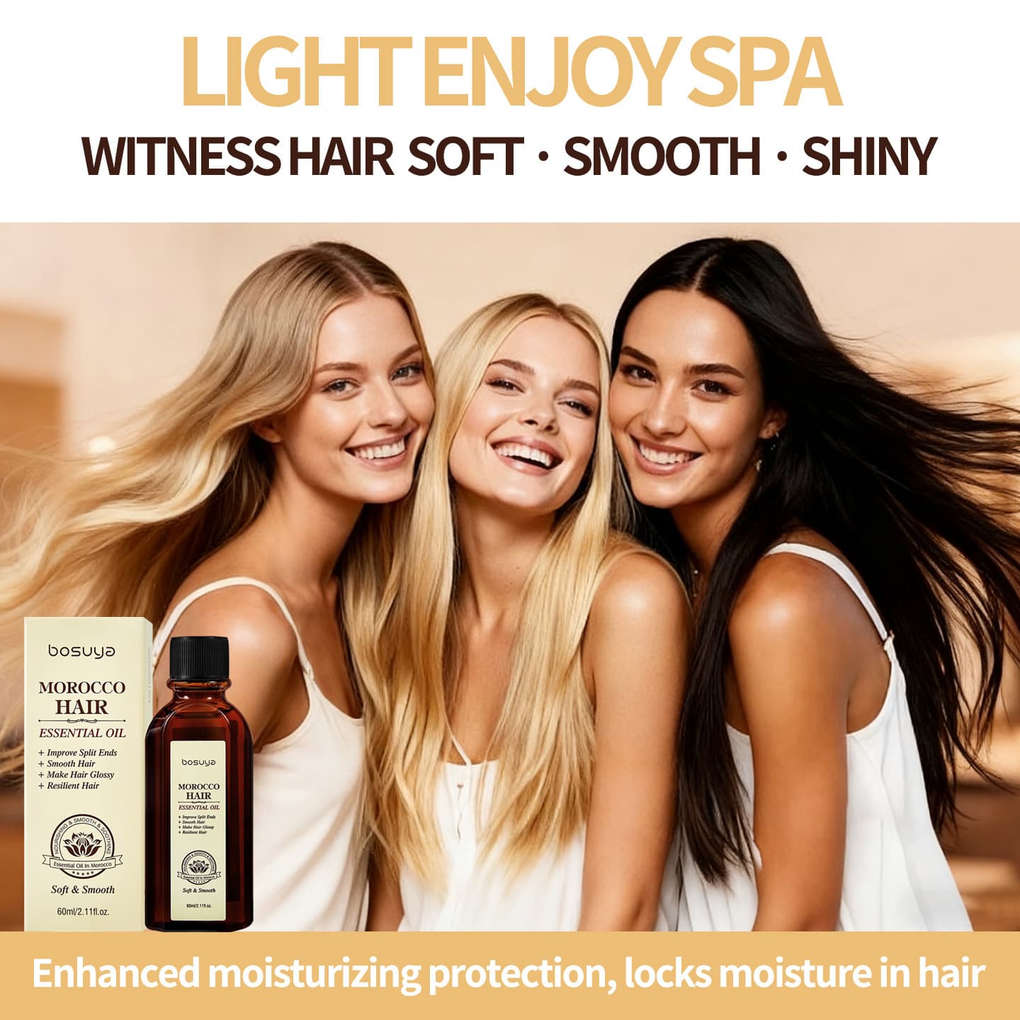 Cross-border Posuya Hair Care Essential Oil, Smooth Hair Care Solution, Strong Nourishing Hair Roots, Scalp Massage Care
