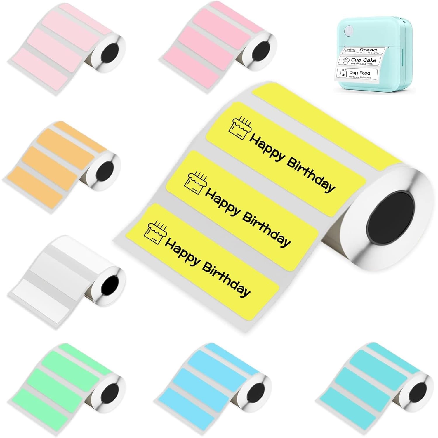 (Cross-border trading), small sticker, printer, Amazon, 50x, x15, 15mm
