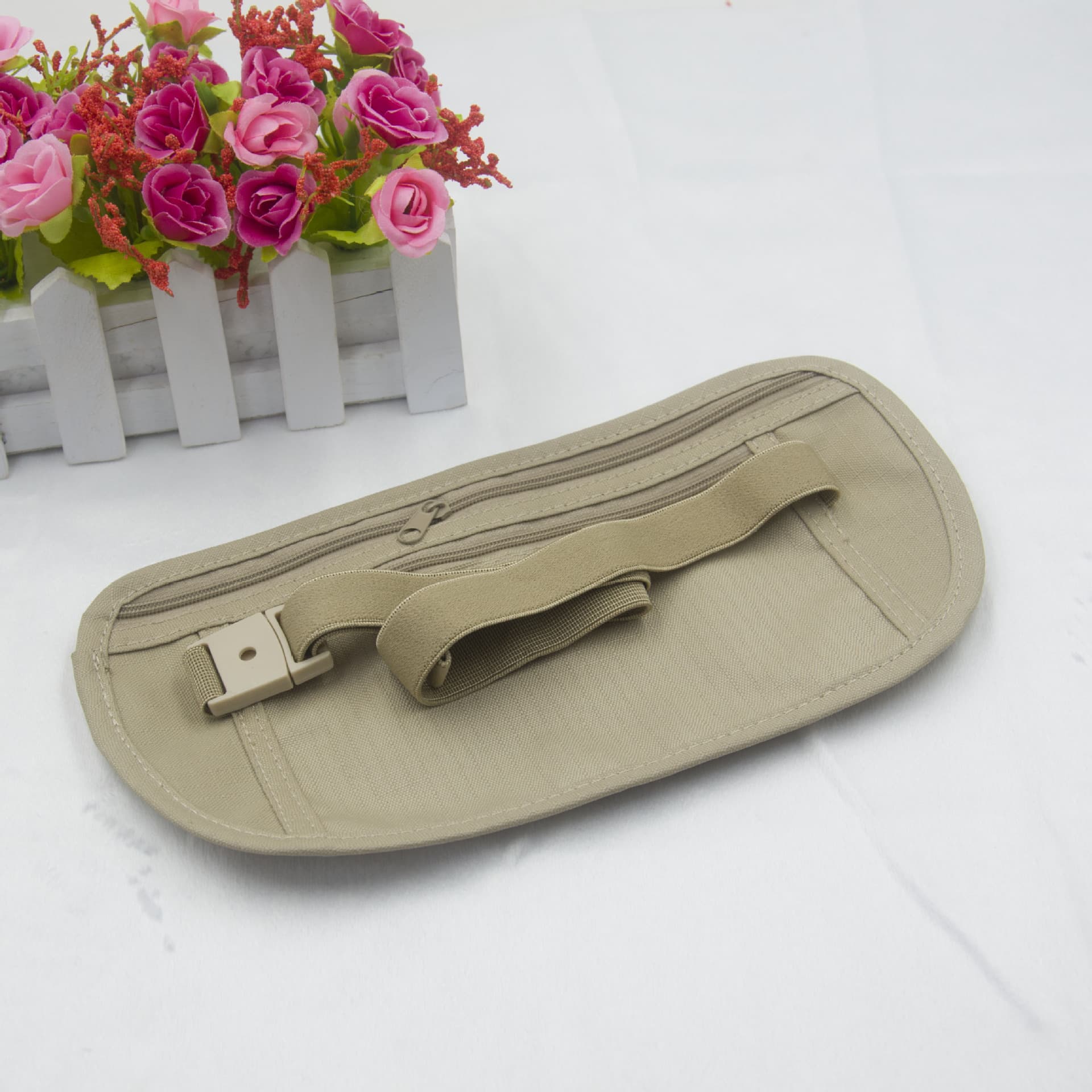 Sports invisible universal ultra thin belt bag for traveling, for running, with your logo imprint