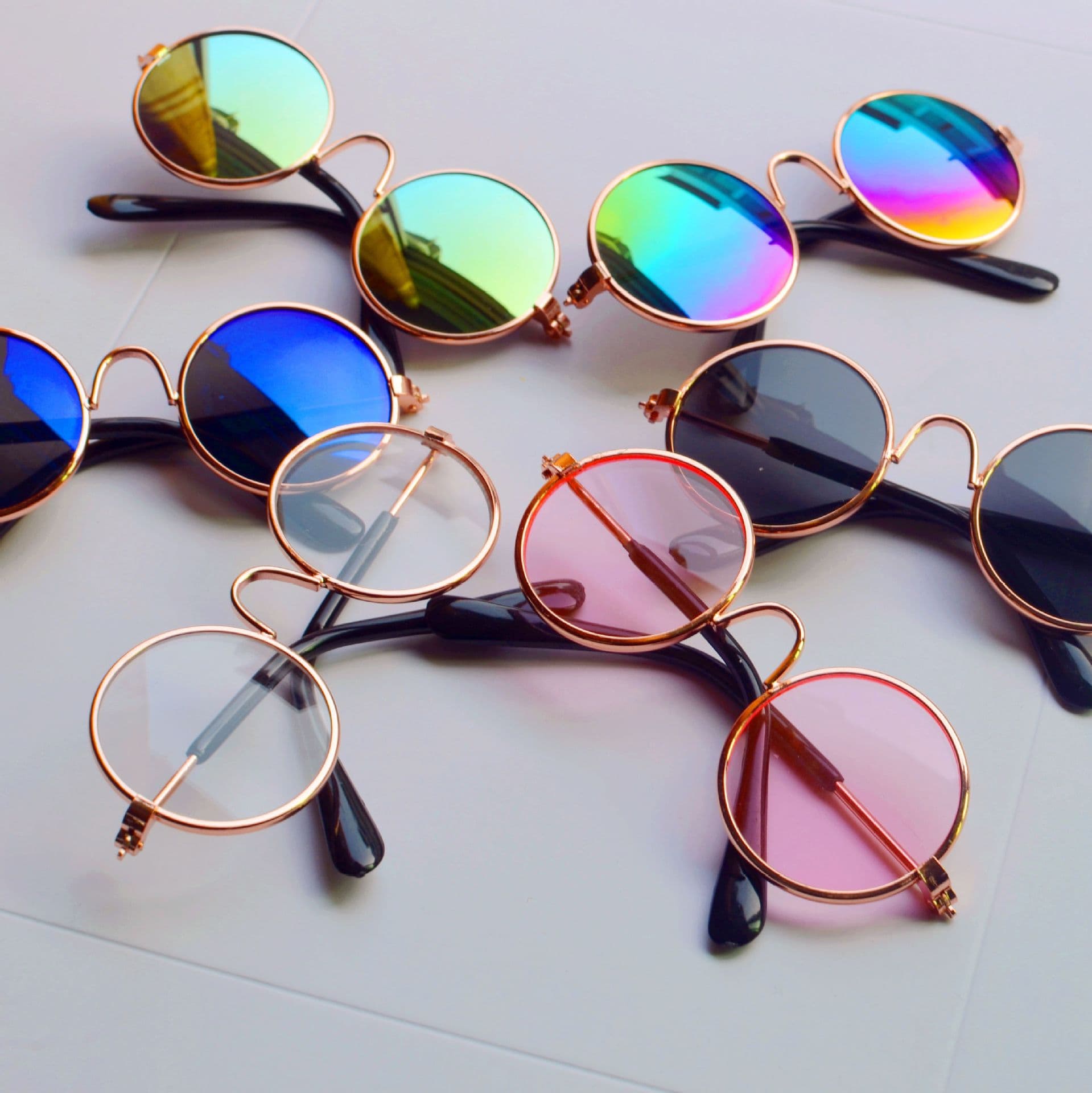 (Wholesale), creative glasses, trend sunglasses, cotton toy, doll, cat, pet
