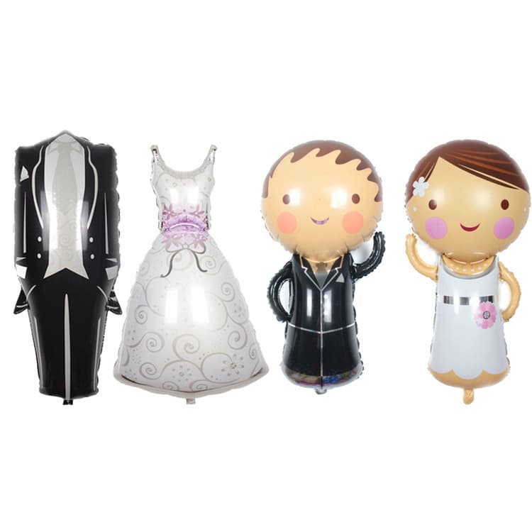 Big small nail decoration, balloon for bride, wedding dress for St. Valentine's Day