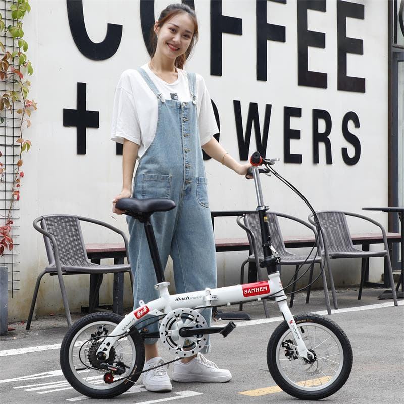 δΈζ²³ι©¬ Folding ultra light handheld folding bike for adults for cycling