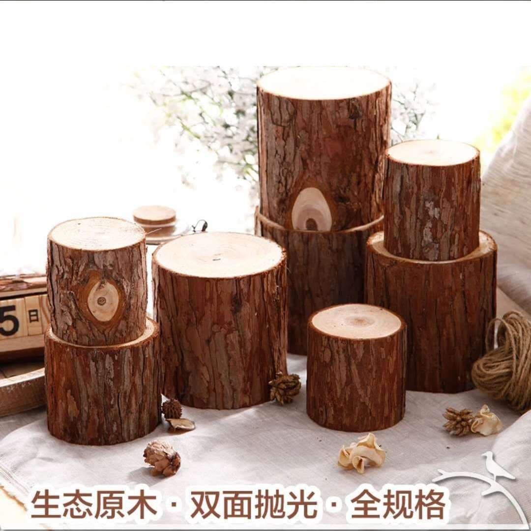 Small wooden pile base Slap Pile pile fence was originally wooden fed tree photography, handmade DIY decorative props display