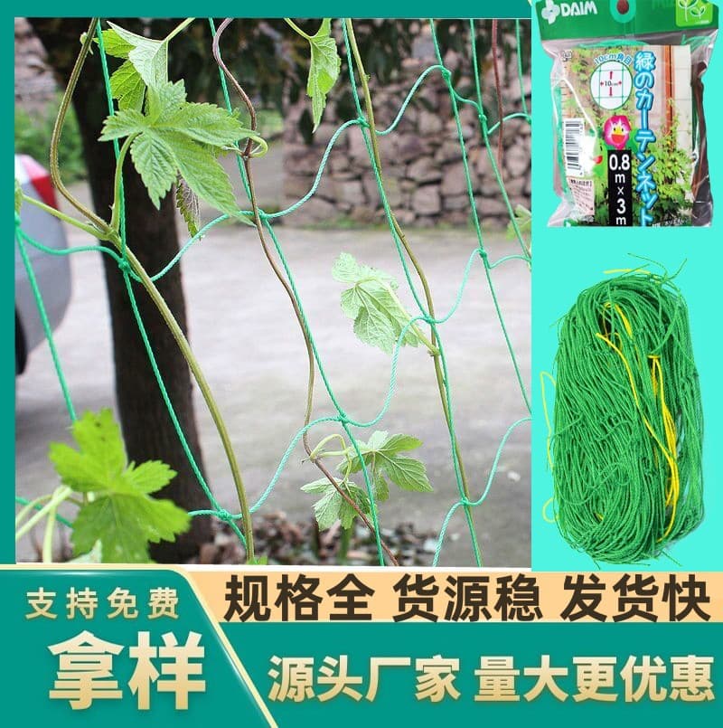 Plant climbing vine net green gardener network flower grid network bracket network chrysanthemum celery celery lily anti -wind resistance network
