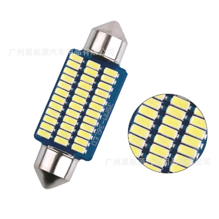 Auto dual -pointed reading light 41mm 4014 30smd indoor lighting license plate light 31mmLED makeup mirror lamp