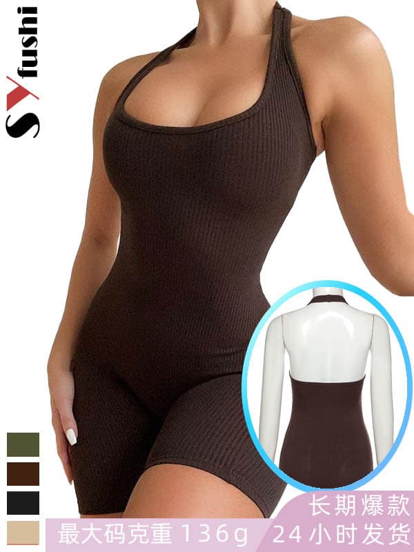 (Cross-border trading), fashionable summer sports shorts, trousers, European style, backless, high waist, tight