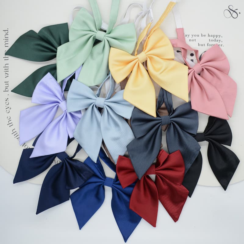 Thin Japanese school skirt with bow, bow tie for students, uniform, accessory, Korean style