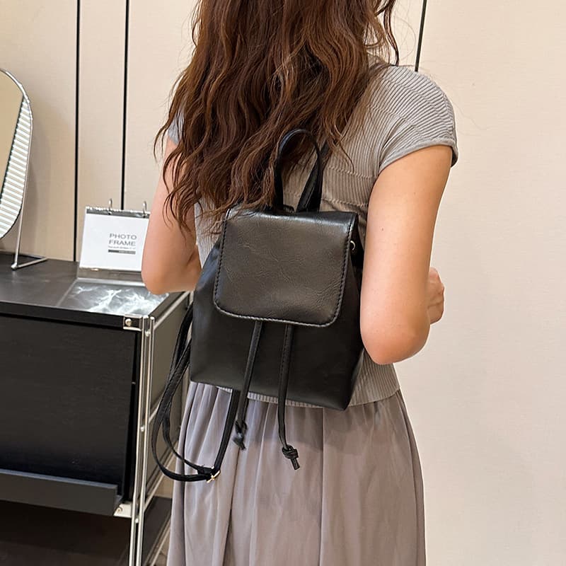 Capacious backpack, winter shoulder bag