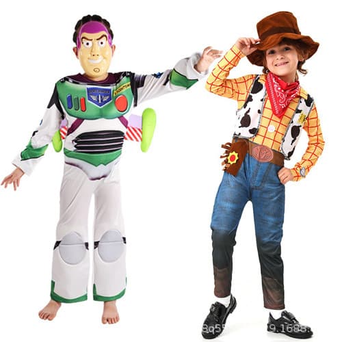Buss Light Year Clothes Story Cos Party Halloween Dressup Western Cowboy Woody Costume