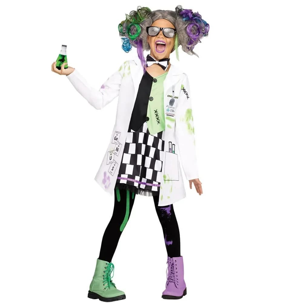 Children's suit for early age, halloween, science, cosplay