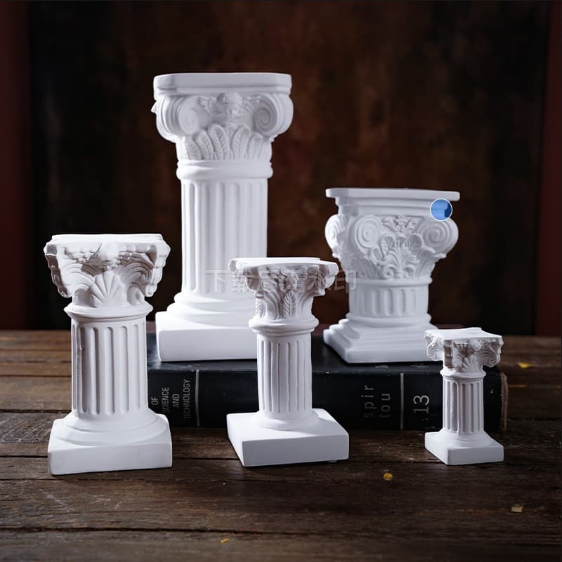 Nordic style Roman pole candlestick photo props background home living room desktop decoration ornament crafts