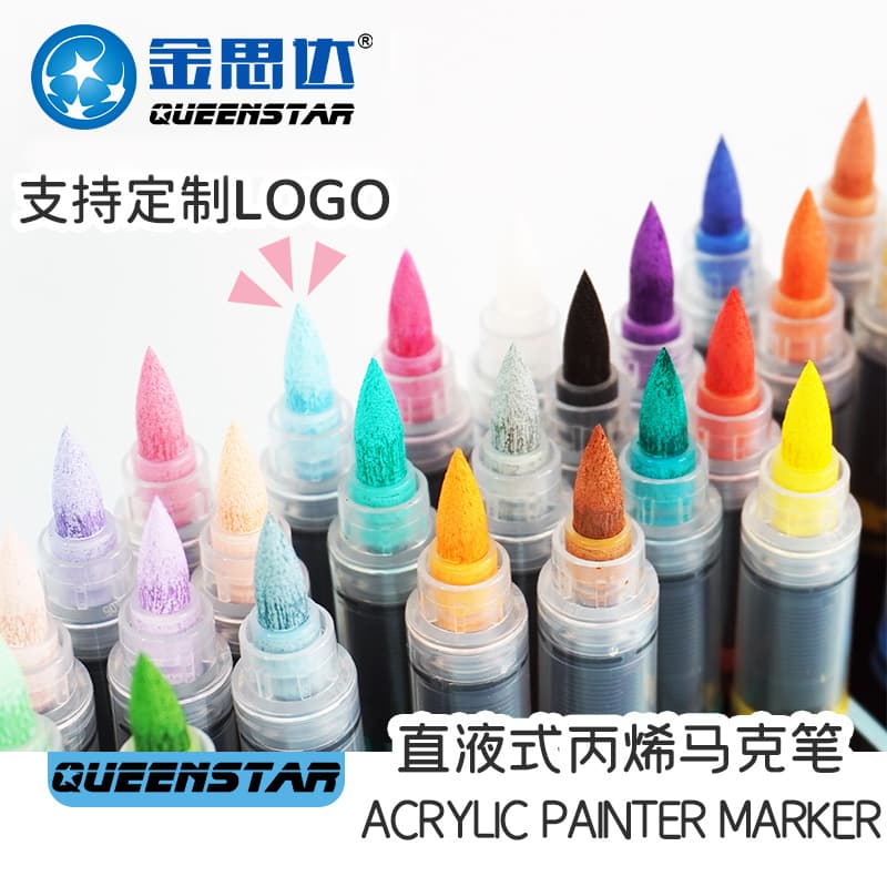 Marker, acrylic, brush, set, coloured pencils, scheduler, 48 colors